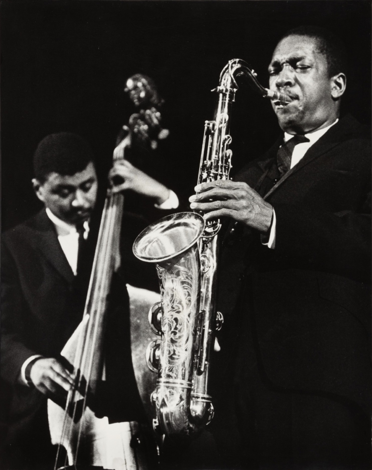John Coltrane and Paul Chambers